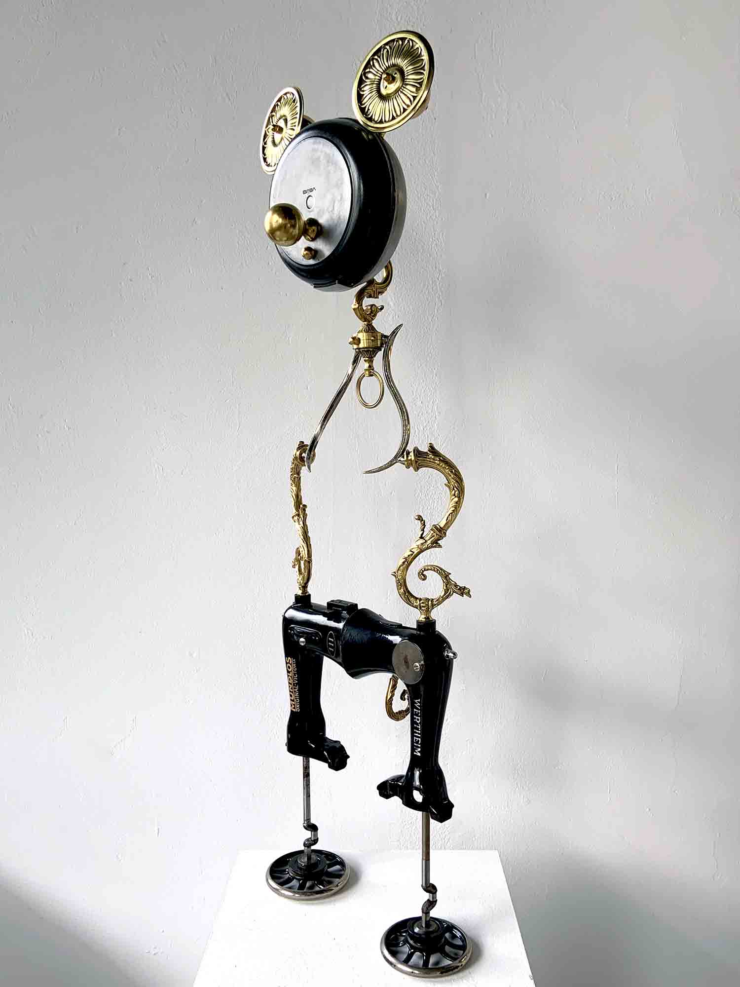 Gold Mickey Mouse Sculpture