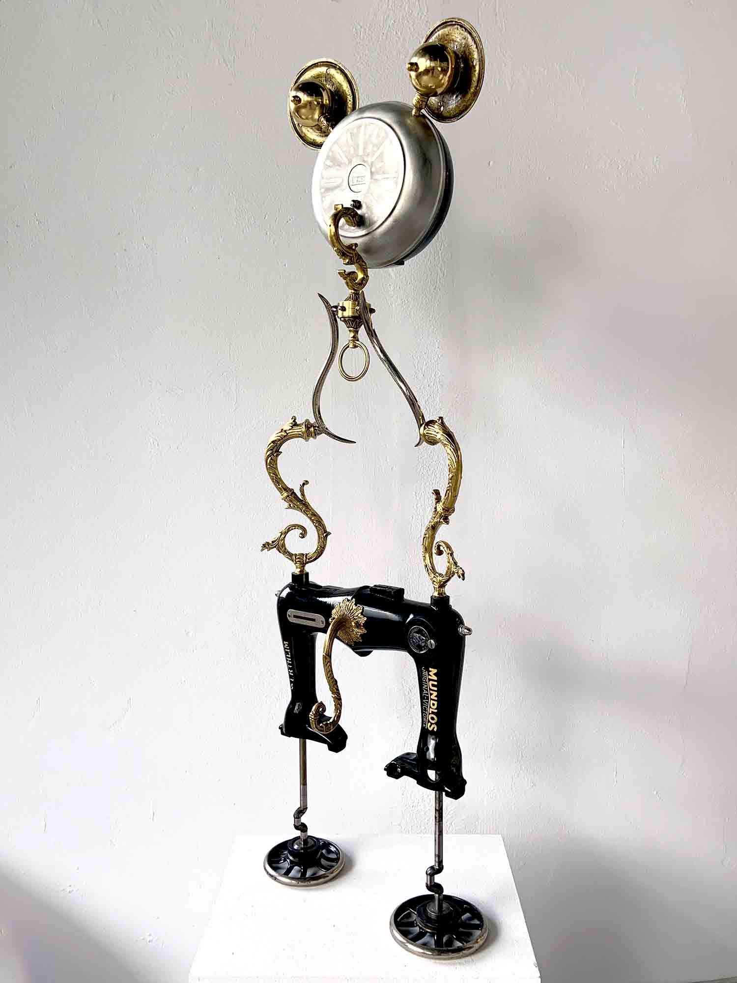 Gold Mickey Mouse Sculpture