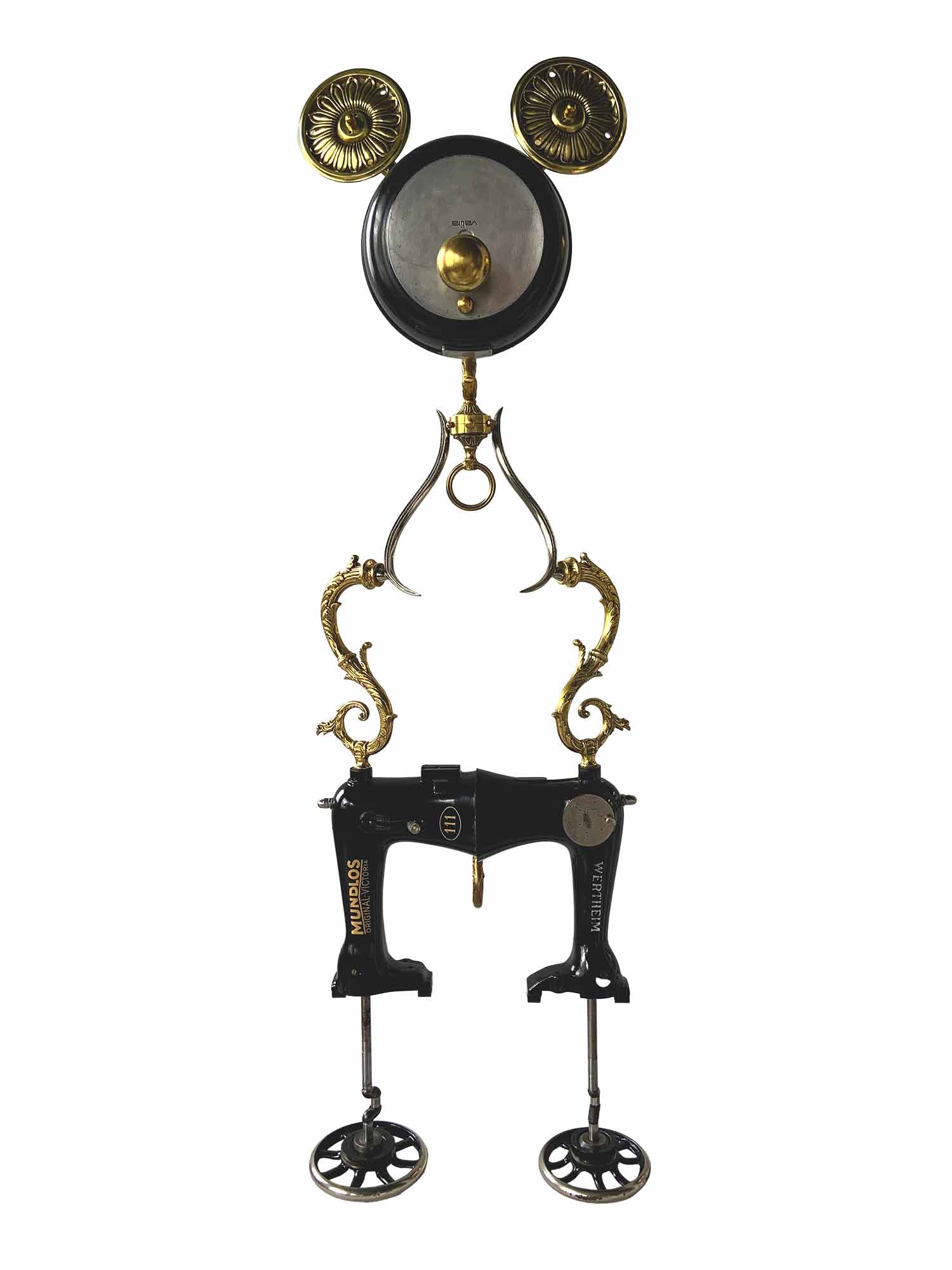Gold Mickey Mouse Sculpture